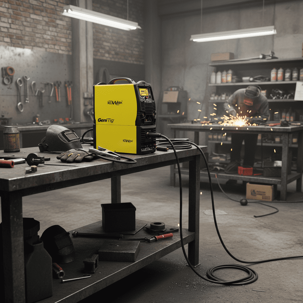 Svářečka GeniTig AC/DC 315W LCD 5" HF Pulz Syn pro TIG s vodním chlazením